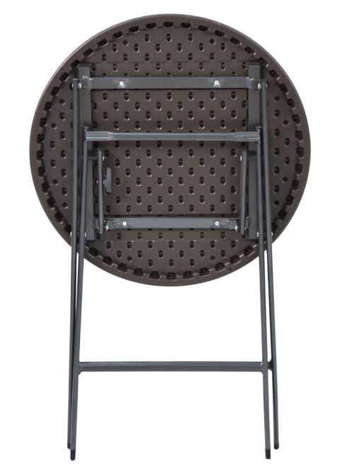 Stolik kawowy składany stół ogrodowy rattan 60cm Stolik kawowy składany stół ogrodowy rattan 60cm