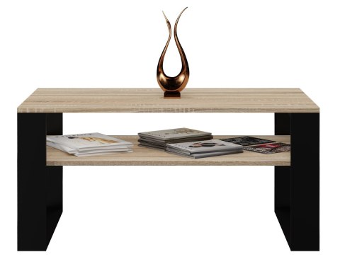 Stolik ława MODERN 1P 90x58xH50 sonoma/czerń Stolik ława MODERN 1P 90x58xH50 sonoma/czerń