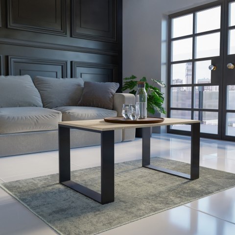 Stolik ława MODERN 90x58xH50 sonoma/czarny Stolik ława MODERN 90x58xH50 sonoma/czarny