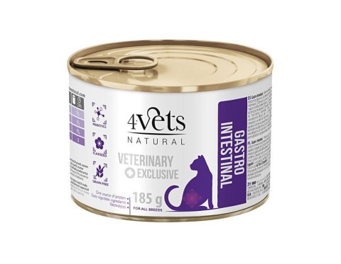 4VETS NATURAL - Gastro Intenstinal Cat 185g 4VETS NATURAL - Gastro Intenstinal Cat 185g