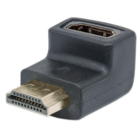 Adapter kątowy Manhattan HDMI Dolny HDMI-HDMI M/F 4K*60Hz Adapter kątowy Manhattan HDMI Dolny HDMI-HDMI M/F 4K*60Hz