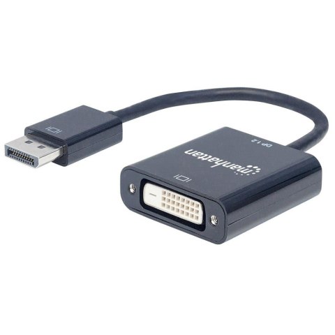 Kabel adapter Manhattan DisplayPort 1.2a / DVI-D 24+1 aktywny 0,23m Kabel adapter Manhattan DisplayPort 1.2a / DVI-D 24+1 aktywny 0,23m