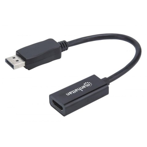 Kabel adapter Manhattan DisplayPort / HDMI M/F FullHD 1080p 0,15m Kabel adapter Manhattan DisplayPort / HDMI M/F FullHD 1080p 0,15m