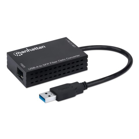 Kabel adapter Manhattan USB-A 3.2 na slot SFP dla modułu optycznego Kabel adapter Manhattan USB-A 3.2 na slot SFP dla modułu optycznego