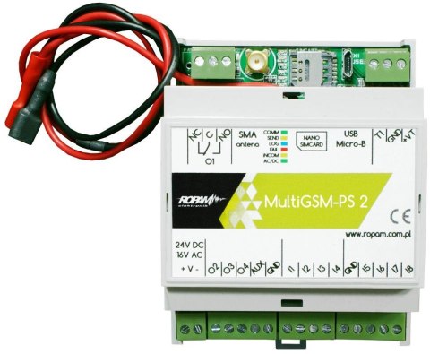 Moduł powiadamiana i sterowania GSM ROPAM MultiGSM-D4M 2 Moduł powiadamiana i sterowania GSM ROPAM MultiGSM-D4M 2
