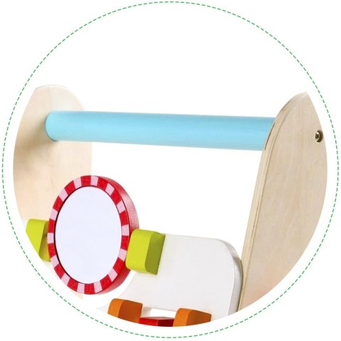 Drewniany chodzik pchacz wózek edukacyjny ECOTOYS Drewniany chodzik pchacz wózek edukacyjny ECOTOYS