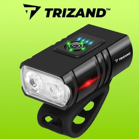 Lampka rowerowa 4T6 USB + tylne światło 15916 - uniwersalny Trizand Lampka rowerowa 4T6 USB + tylne światło 15916 - uniwersalny Trizand