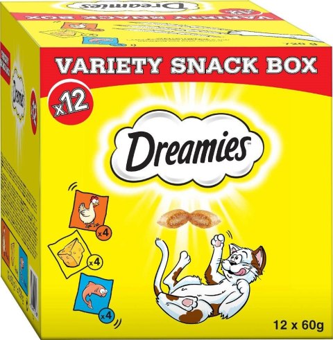 DREAMIES przysmak smaków dla kota mix 12x60g DREAMIES przysmak smaków dla kota mix 12x60g