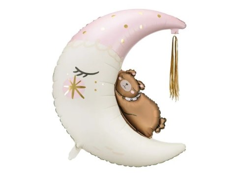 Balon foliowy Miś na księżycu 80cm x 98cm Balon foliowy Miś na księżycu 80cm x 98cm