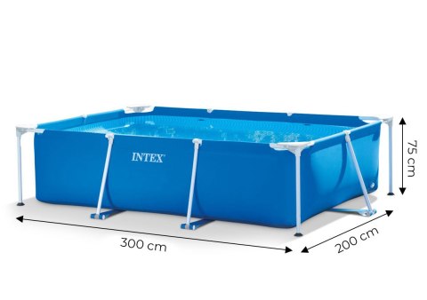 Basen ogrodowy stelażowy prostokątny 3x2m Intex Basen ogrodowy stelażowy prostokątny 3x2m Intex