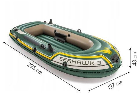 PONTON SEAHAWK 3 OS POMPKA + 2WIOSŁA INTEX 68380 PONTON SEAHAWK 3 OS POMPKA + 2WIOSŁA INTEX 68380