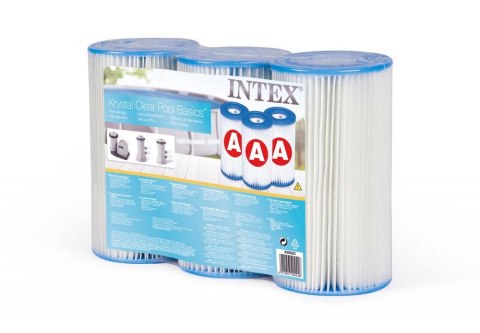 FILTR FILTRY TYP A - DO POMPY BASENU INTEX 29000 - 3 SZTUKI