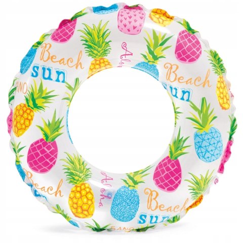 Koło do pływania dmuchane dla dzieci 51cm Ananas INTEX Koło do pływania dmuchane dla dzieci 51cm Ananas INTEX