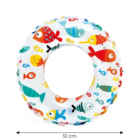 Koło do pływania dmuchane dla dzieci 51cm Rybki INTEX Koło do pływania dmuchane dla dzieci 51cm Rybki INTEX