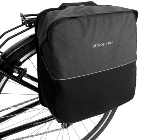 Wozinsky sakwa rowerowa na bagażnik 20l czarna WBB32BK
