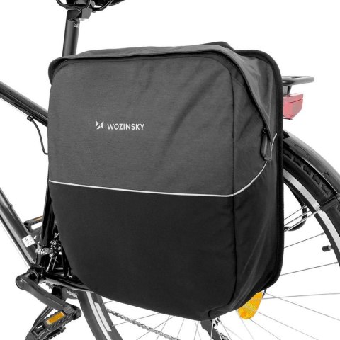 Wozinsky sakwa rowerowa na bagażnik 20l czarna WBB32BK