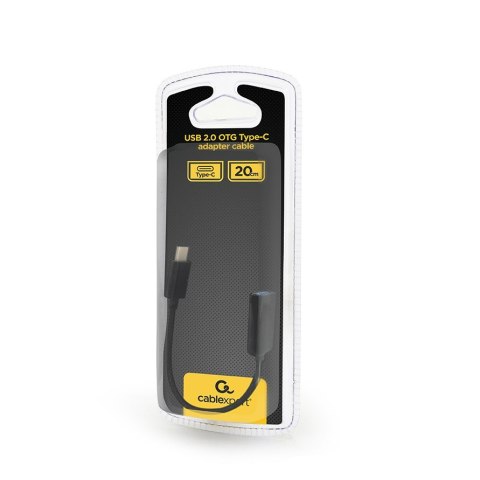 GEMBIRD ADAPTER USB TYP-C MĘSKI DO USB A ŻEŃSKI OTG, 20CM GEMBIRD ADAPTER USB TYP-C MĘSKI DO USB A ŻEŃSKI OTG, 20CM