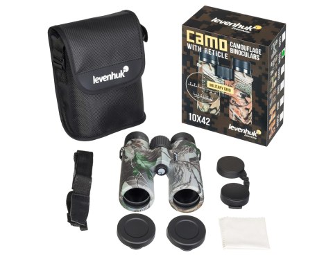 Lornetka Levenhuk Camo Moss 10x42 z celownikiem