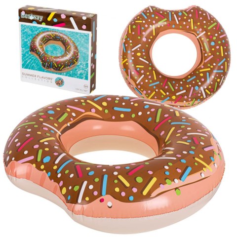 BESTWAY 36118 Koło do pływania donut 107cm brązowe BESTWAY 36118 Koło do pływania donut 107cm brązowe