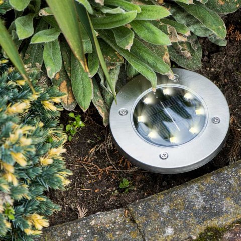 Lampki solarne najazdowe gruntowe 8LED 4szt. zimny Lampki solarne najazdowe gruntowe 8LED 4szt. zimny