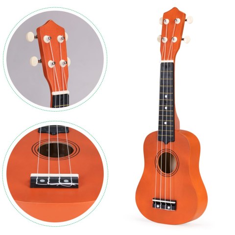 Gitara ukulele dla dzieci drewniana 4 struny nylonowe Gitara ukulele dla dzieci drewniana 4 struny nylonowe
