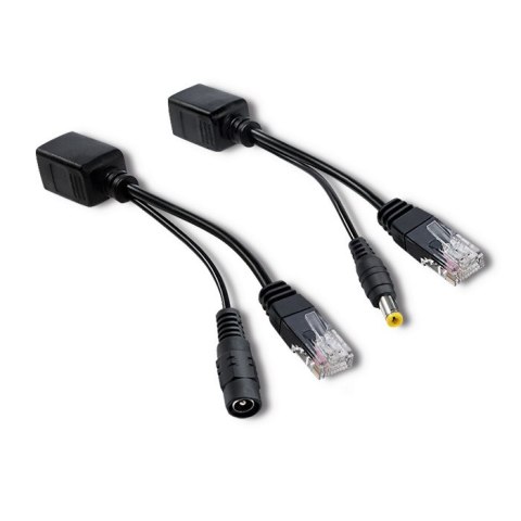 Qoltec Adapter zasilania PoE | LAN | RJ-45 Qoltec Adapter zasilania PoE | LAN | RJ-45