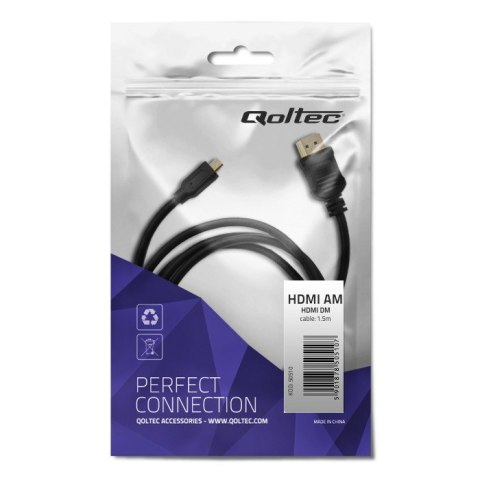 Qoltec Kabel HDMI A męski | Micro HDMI D męski | 1.5m Qoltec Kabel HDMI A męski | Micro HDMI D męski | 1.5m