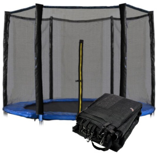 ZEWNĘTRZNA SIATKA DO TRAMPOLINY 244-250CM 8FT/6 SŁUPKÓW
