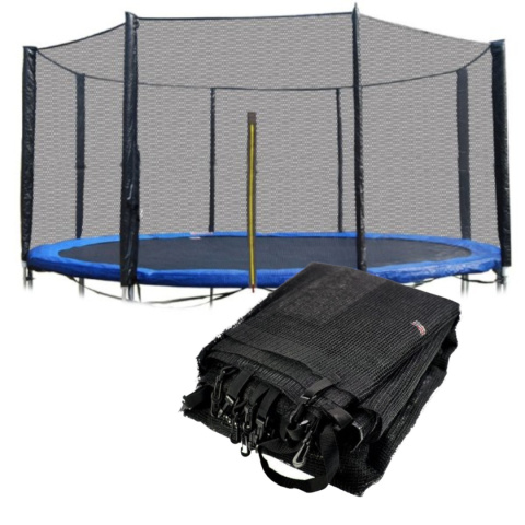 ZEWNĘTRZNA SIATKA DO TRAMPOLINY 366CM 12FT/8 SŁUPKÓW