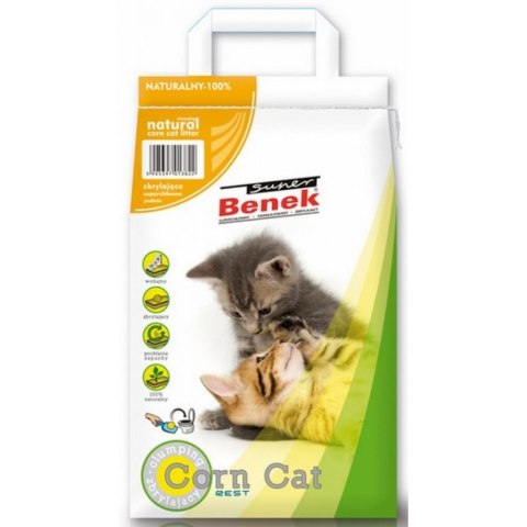 CERTECH Super Benek Corn Cat - żwirek kukurydziany zbrylający 14l CERTECH Super Benek Corn Cat - żwirek kukurydziany zbrylający 14l