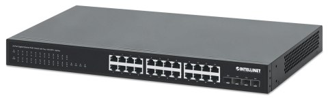 Switch niezarządzalny Intellinet 24x 10/100/1000 Mbps PoE+ 370W + 4x SFP+ 10G Uplink, Rack 19" Switch niezarządzalny Intellinet 24x 10/100/1000 Mbps PoE+ 370W + 4x SFP+ 10G Uplink, Rack 19"