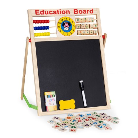 Tablica edukacyjna 2w1 magnetyczna liczydło kreda Tablica edukacyjna 2w1 magnetyczna liczydło kreda