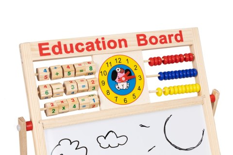 Tablica edukacyjna 2w1 magnetyczna liczydło kreda Tablica edukacyjna 2w1 magnetyczna liczydło kreda