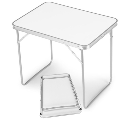 Stolik turystyczny stół piknikowy składany 70x50cm biały Stolik turystyczny stół piknikowy składany 70x50cm biały