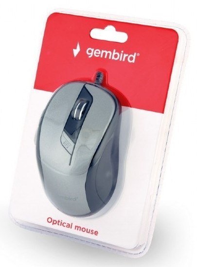 Mysz Przewodowa GEMBIRD MUS-6B-01-BG Czarno-szary MUS-6B-01-BG Mysz Przewodowa GEMBIRD MUS-6B-01-BG Czarno-szary MUS-6B-01-BG