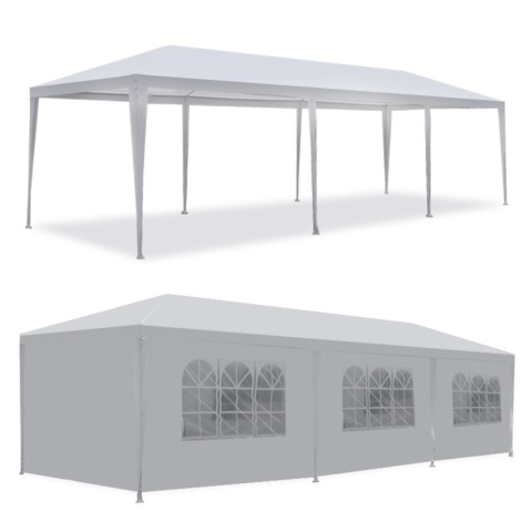 Namiot pawilon ogrodowy handlowy 3x9m + 8 ścianek
