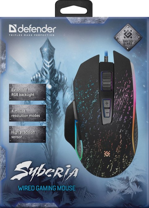 MYSZ DEFENDER GM-680L SYBERIA OPTIC 3200dpi 7P RGB MYSZ DEFENDER GM-680L SYBERIA OPTIC 3200dpi 7P RGB