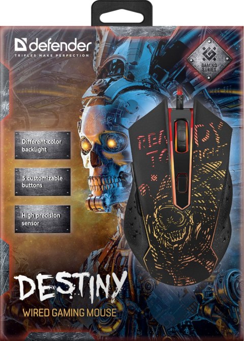 MYSZ DEFENDER GM-918 DESTINY OPTIC 3200dpi 6P MYSZ DEFENDER GM-918 DESTINY OPTIC 3200dpi 6P