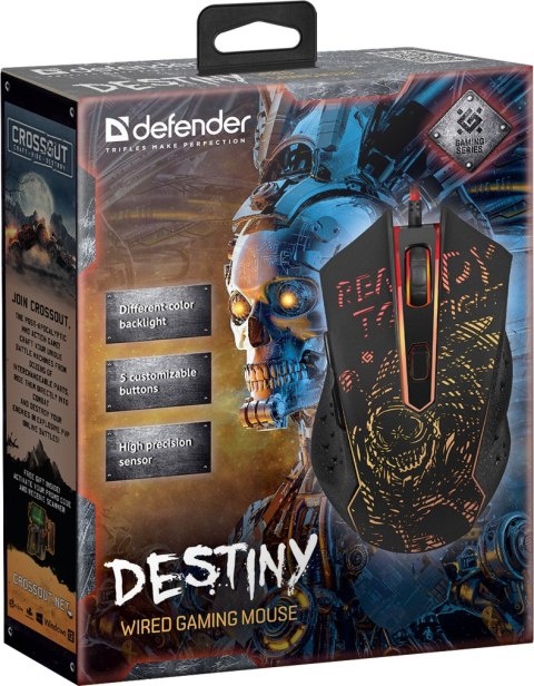MYSZ DEFENDER GM-918 DESTINY OPTIC 3200dpi 6P MYSZ DEFENDER GM-918 DESTINY OPTIC 3200dpi 6P