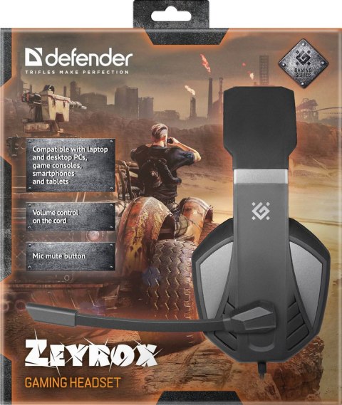 SŁUCHAWKI DEFENDER Z MIKR ZEYROX 4-PIN SŁUCHAWKI DEFENDER Z MIKR ZEYROX 4-PIN