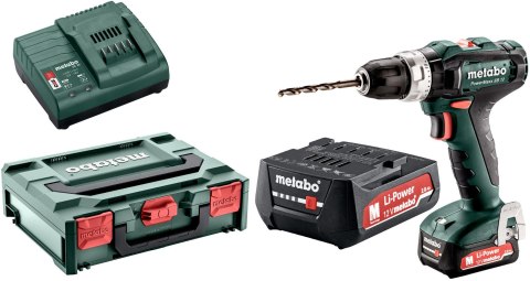 Wiertarka udarowa akumulatorowa Metabo PowerMaxx SB 12 2x2Ah ładowarka walizka Wiertarka udarowa akumulatorowa Metabo PowerMaxx SB 12 2x2Ah ładowarka walizka