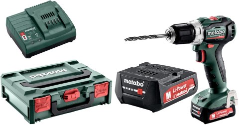 Wiertarko-wkrętarka akumulatorowa Metabo PowerMaxx BS 12 BL 2x2Ah ładowarka walizka Wiertarko-wkrętarka akumulatorowa Metabo PowerMaxx BS 12 BL 2x2Ah ładowarka walizka