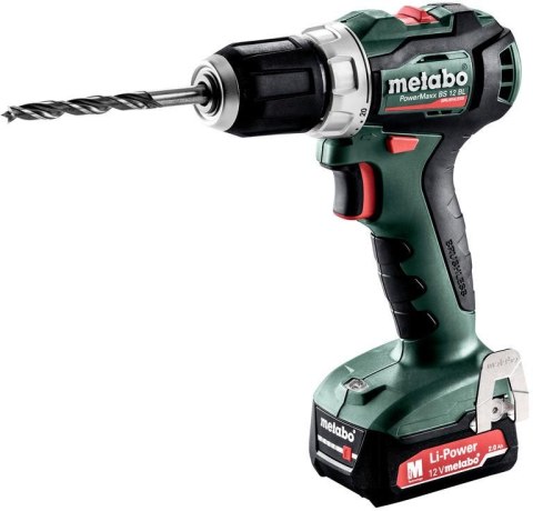 Wiertarko-wkrętarka akumulatorowa Metabo PowerMaxx BS 12 BL 2x2Ah ładowarka walizka Wiertarko-wkrętarka akumulatorowa Metabo PowerMaxx BS 12 BL 2x2Ah ładowarka walizka