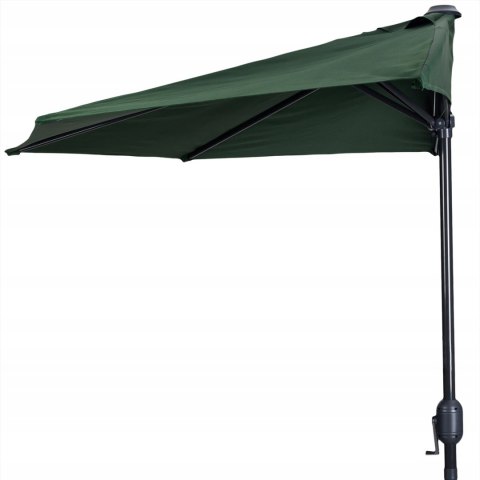 PARASOL OGRODOWY PÓŁ-PARASOL ŚCIENNY NA TARAS 2,7M ZIELONY