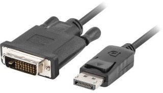 KABEL DISPLAYPORT(M) V1.2->DVI-D(M)(24+1) 1.8M CZARNY DUAL LINK