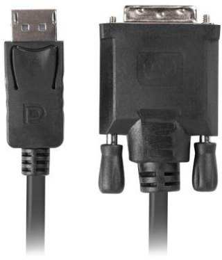 KABEL DISPLAYPORT(M) V1.2->DVI-D(M)(24+1) 1.8M CZARNY DUAL LINK
