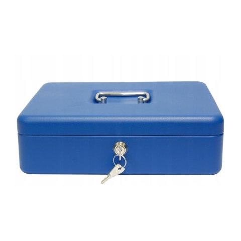 Kasetka na pieniądze bardzo duża niebieska 370x280x90mm Verotech 21535AS_BLUE Kasetka na pieniądze bardzo duża niebieska 370x280x90mm Verotech 21535AS_BLUE