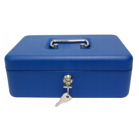 Kasetka na pieniądze niebieska 250x180x90 Verotech 21533AS_BLUE Kasetka na pieniądze niebieska 250x180x90 Verotech 21533AS_BLUE