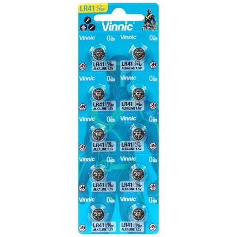 Bateria guzikowa Vinnic LR41 LR736 cena za 10 szt. Bateria guzikowa Vinnic LR41 LR736 cena za 10 szt.