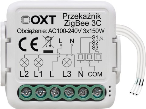 Moduł OXT mini 3 obwody ZigBee Tuya Moduł OXT mini 3 obwody ZigBee Tuya